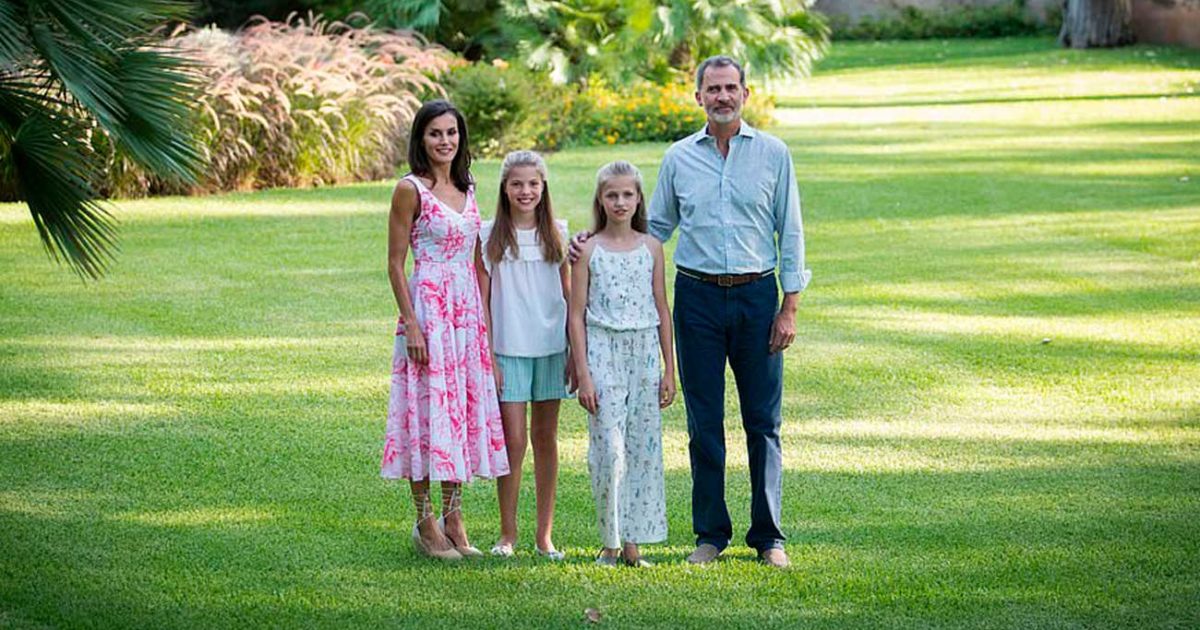 La famille royale d'Espagne dans sa résidence d'été à Majorque