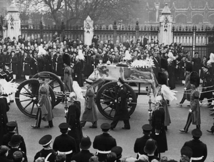 15 février 1952 funérailles roi george vi enterrement windsor londres