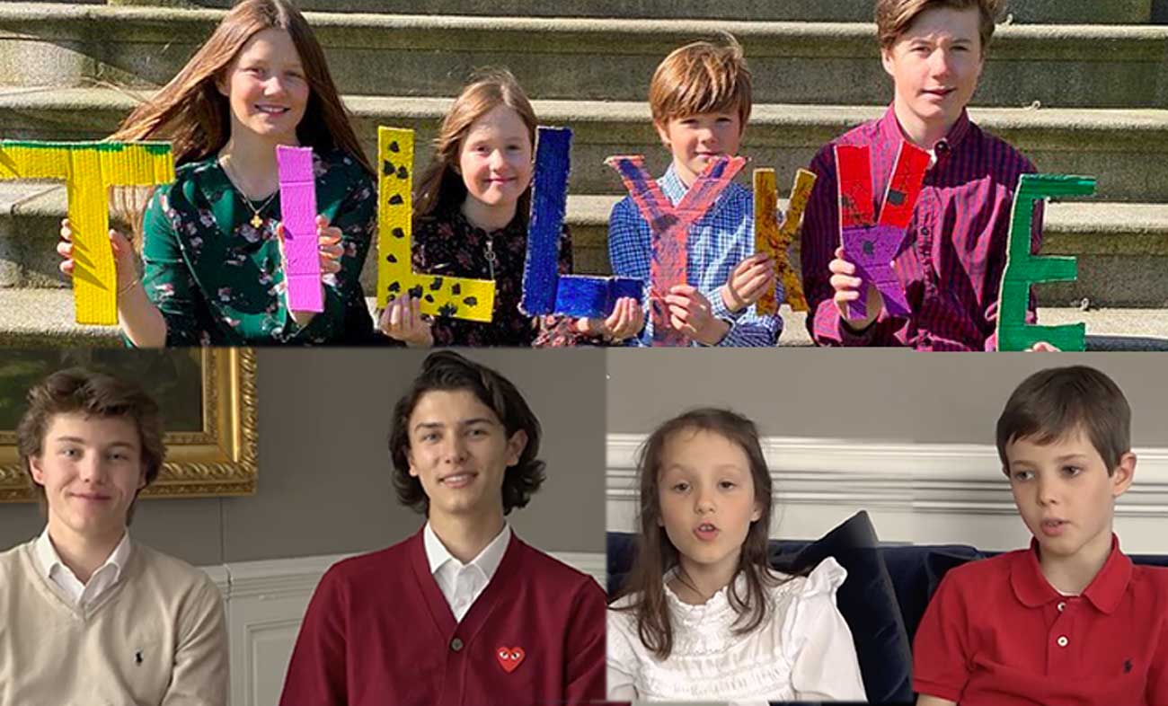 Les 8 Petits Enfants De La Reine Margrethe Lui Souhaitent Un Joyeux Anniversaire En Video