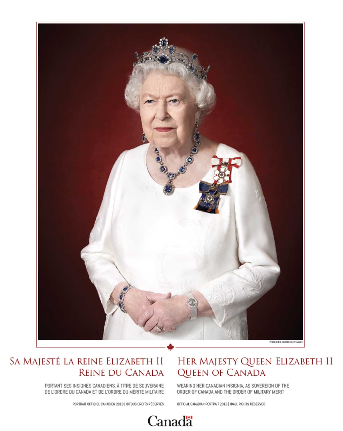 Nouvelle photo officielle de la reine Elizabeth en tant Nouvelle photo officielle de la reine Elizabeth en tant