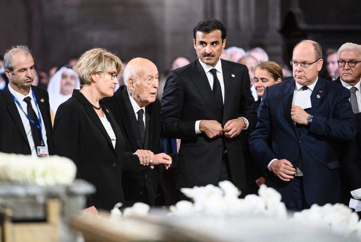 Albert de Monaco rend hommage à Valéry Giscard d'Estaing