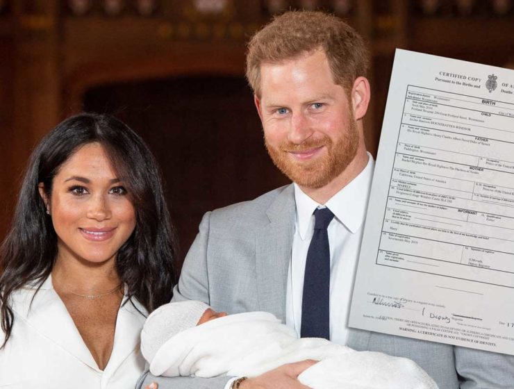 pourquoi meghan markle certificat naissance archie