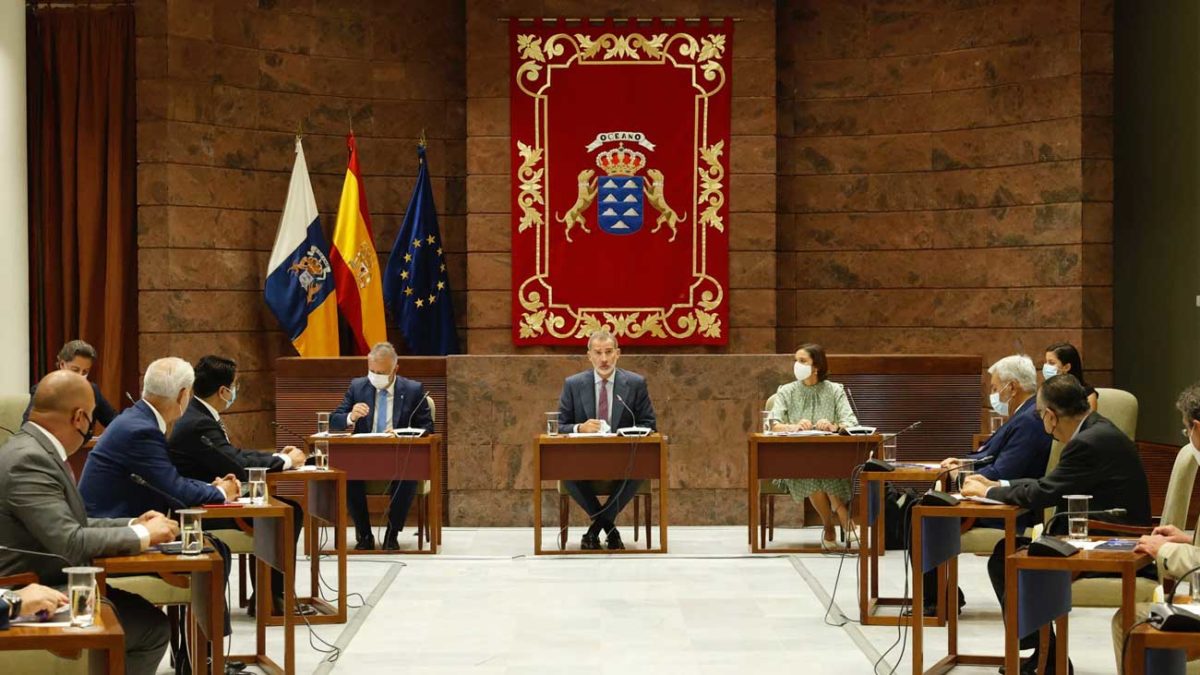 Le roi Felipe rencontre les représentants du Conseil canarien du tourisme