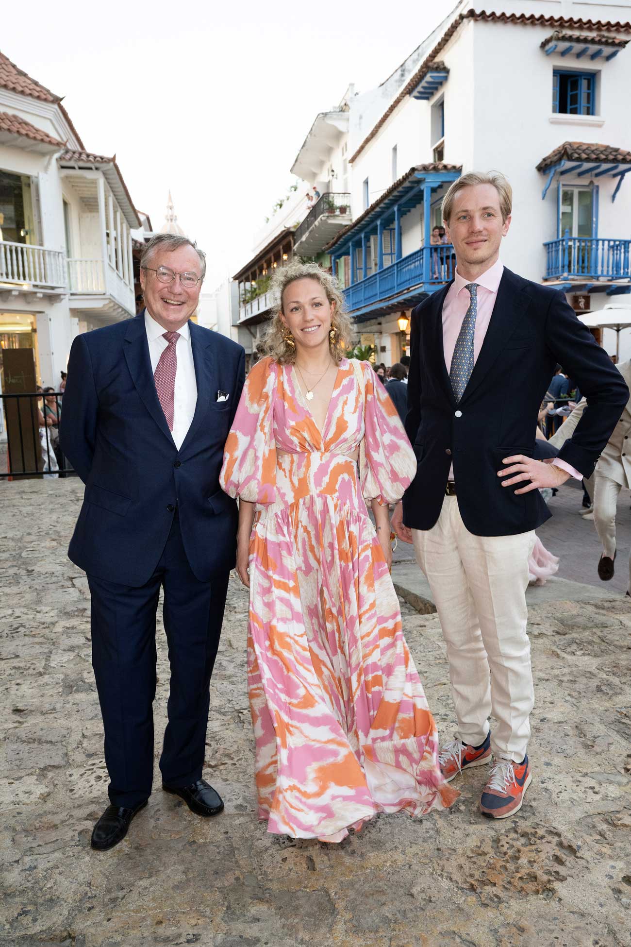 Le grandduc Henri et ses enfants au mariage du prince JosefEmanuel de