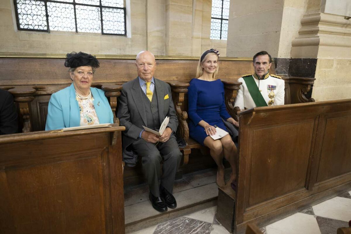 Le prince CharlesPhilippe et la princesse Chantal d'Orléans au mariage