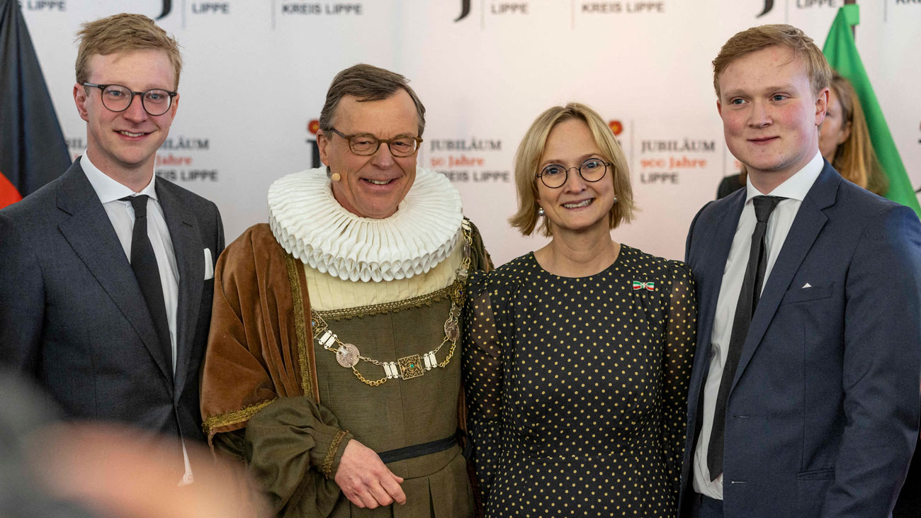 Le prince Stephan de Lippe célèbre les 900 ans de Lippe dans la peau d