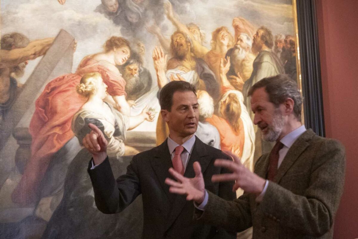 Alois de Liechtenstein visite le somptueux palais viennois de sa