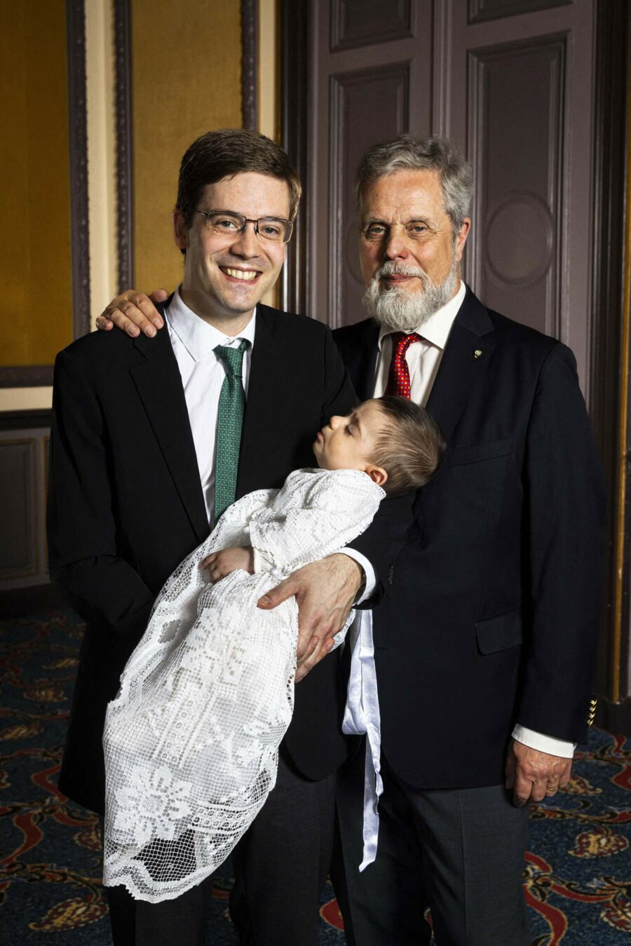 Baptême du duc Leopold de MecklembourgStrelitz en présence de la