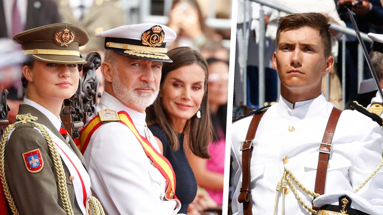 La princesse Leonor présente auprès de son cousin Pedro avant de ...