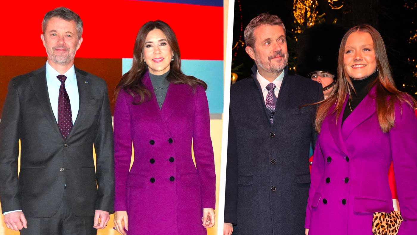 Queen Mary in Finland with Dolce & Gabbana Coat from Daughter Isabella