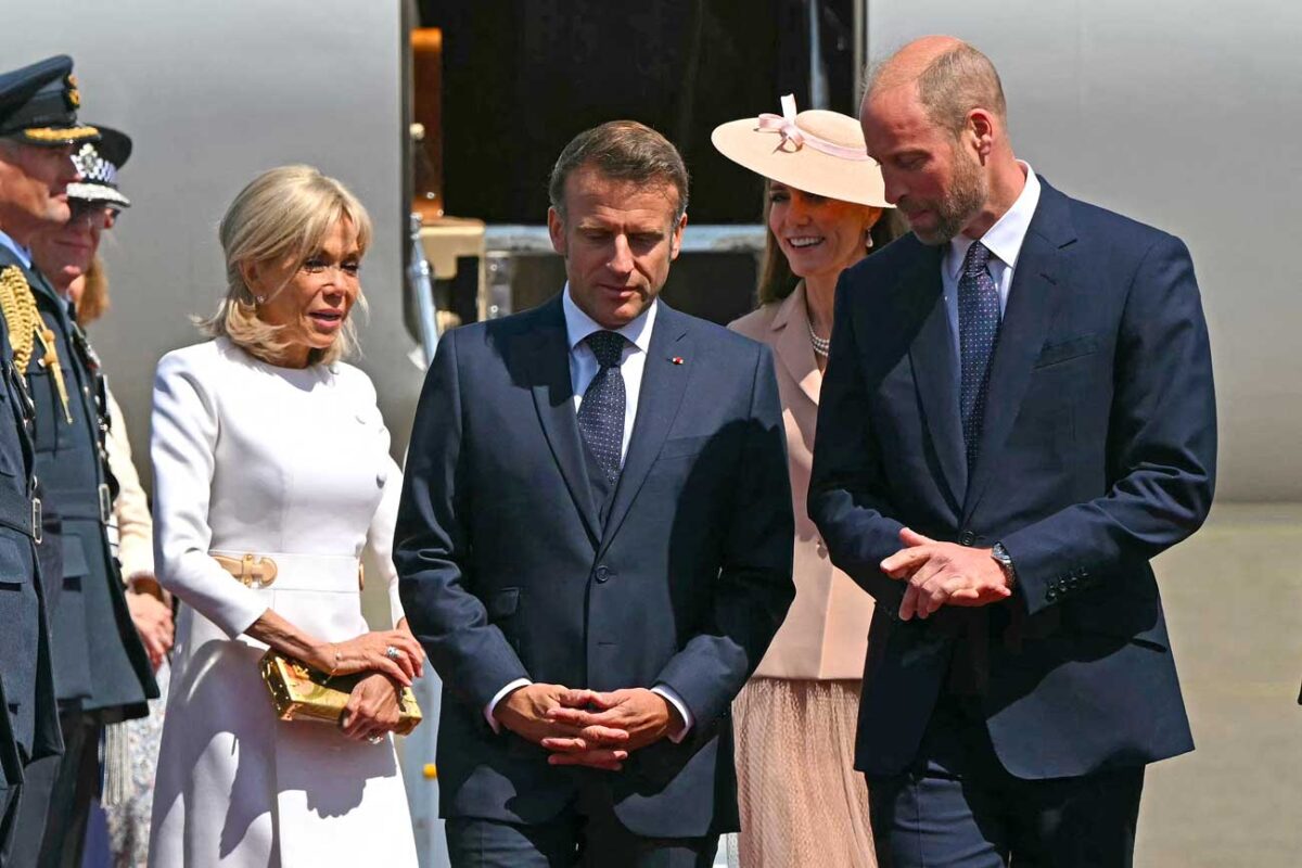 Le prince William et la princesse Catherine accueillent Emmanuel Macron ...