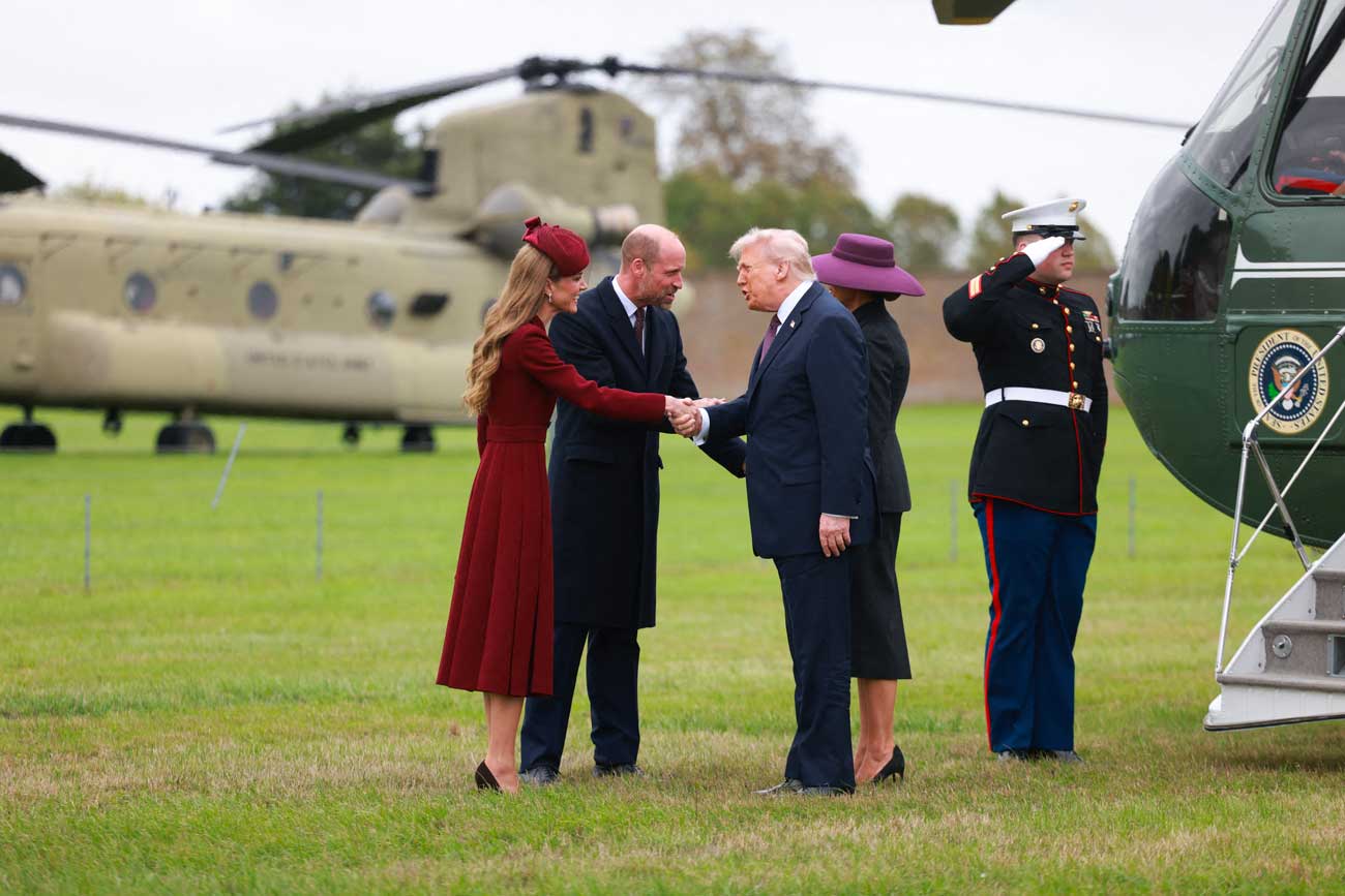 Donald Trump accueilli au château de Windsor par le prince et la princesse de Galles