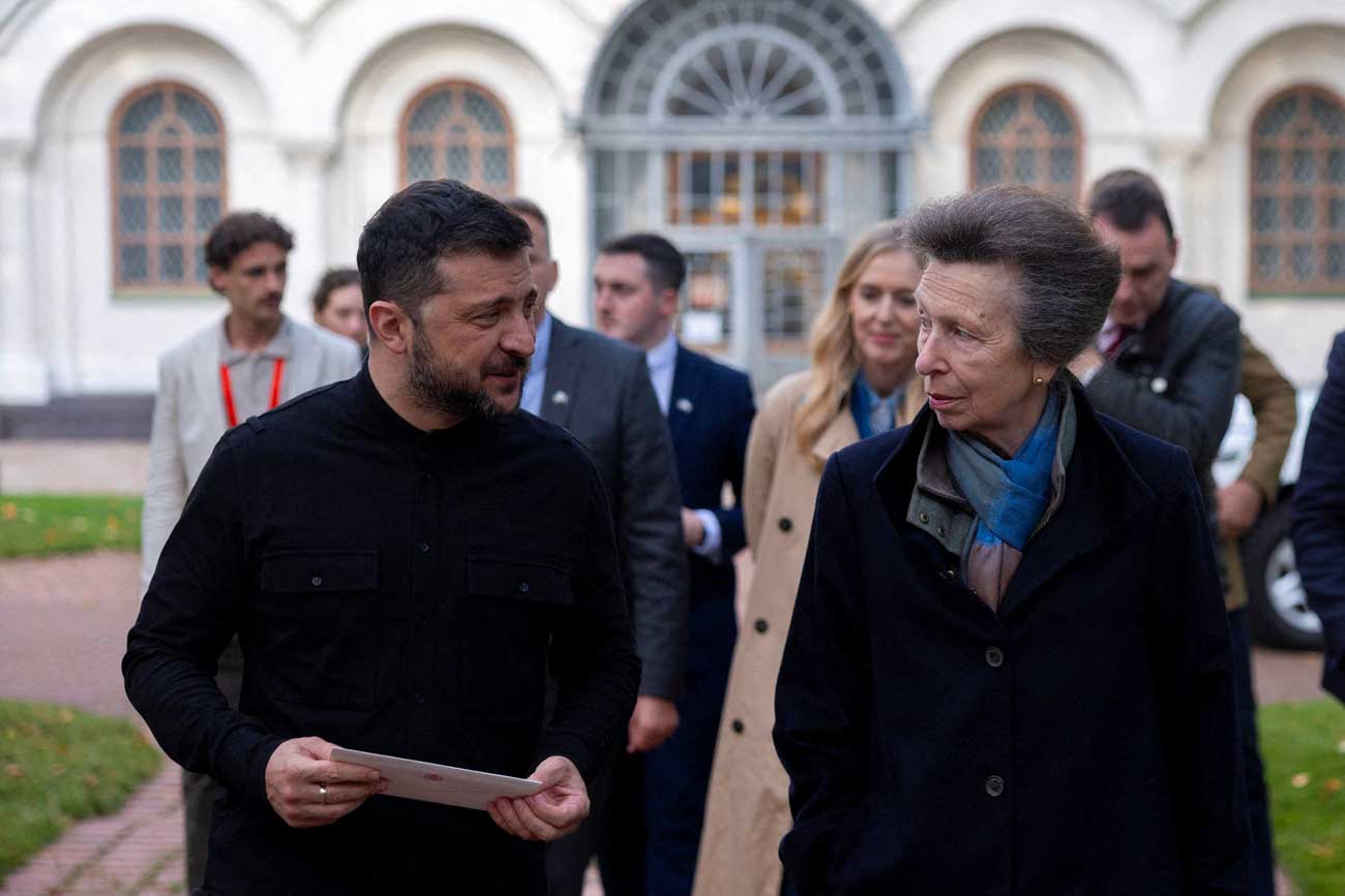 La princesse Anne en visite en Ukraine