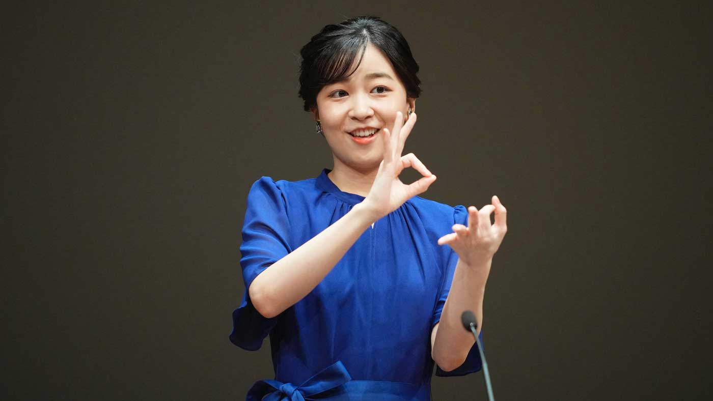 Princess Kako opens a sign language eloquence competition